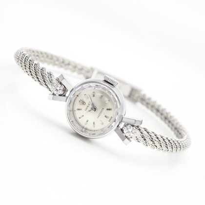 ロレックス カットガラス ラウンド WGケースブレスレット