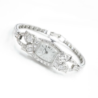 【新品電池】244 ハミルトン ダイヤベゼル ミニサイズ レディース トノー ANTIQUE WATCH,ハミルトン | Shellman Ladies' Antique online shop