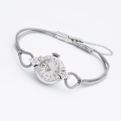 ハミルトン ダイヤモンドベゼル ラウンド WGケース