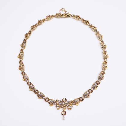 ネックレス ヤドリギ(宿り木)モチーフ チョーカーネックレス