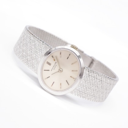 パテック・フィリップ オーバル WGケース テクスチャーブレスレット