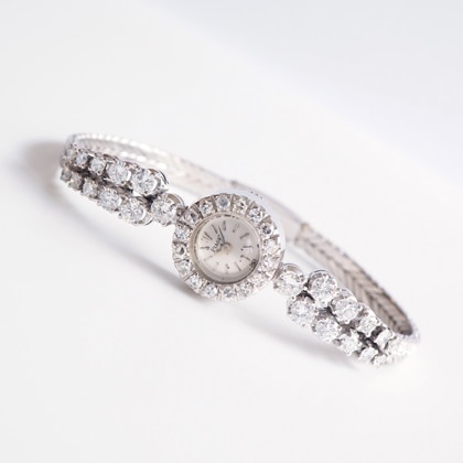 ピアジェ バックワインド ダイヤモンド装飾 ホワイトゴールドケース