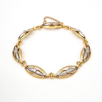 ブレスレット フレンチ プラチナ ゴールド アンティーク ブレスレット