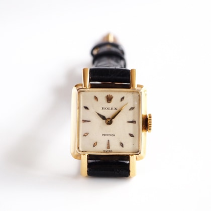 ロレックス スクエア ゴールドケース