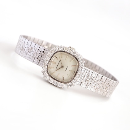 オーデマ・ピゲ ダイヤモンドベゼル ラウンドスクエア ホワイトゴールドケース ブレスレット