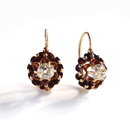 アンティークジュエリー アンティークイヤリング&ピアス ダイヤモンド