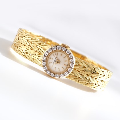 パテック・フィリップ ダイヤモンドベゼル ラウンド ゴールドケース ブレスレット