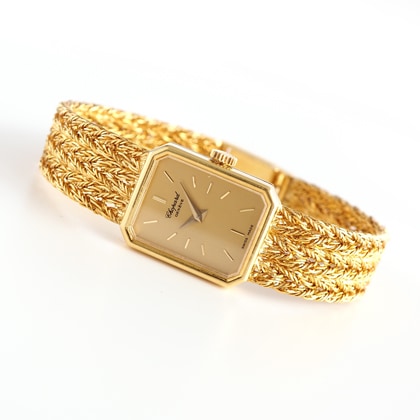 ショパール オクタゴン ゴールドケース ブレスレット