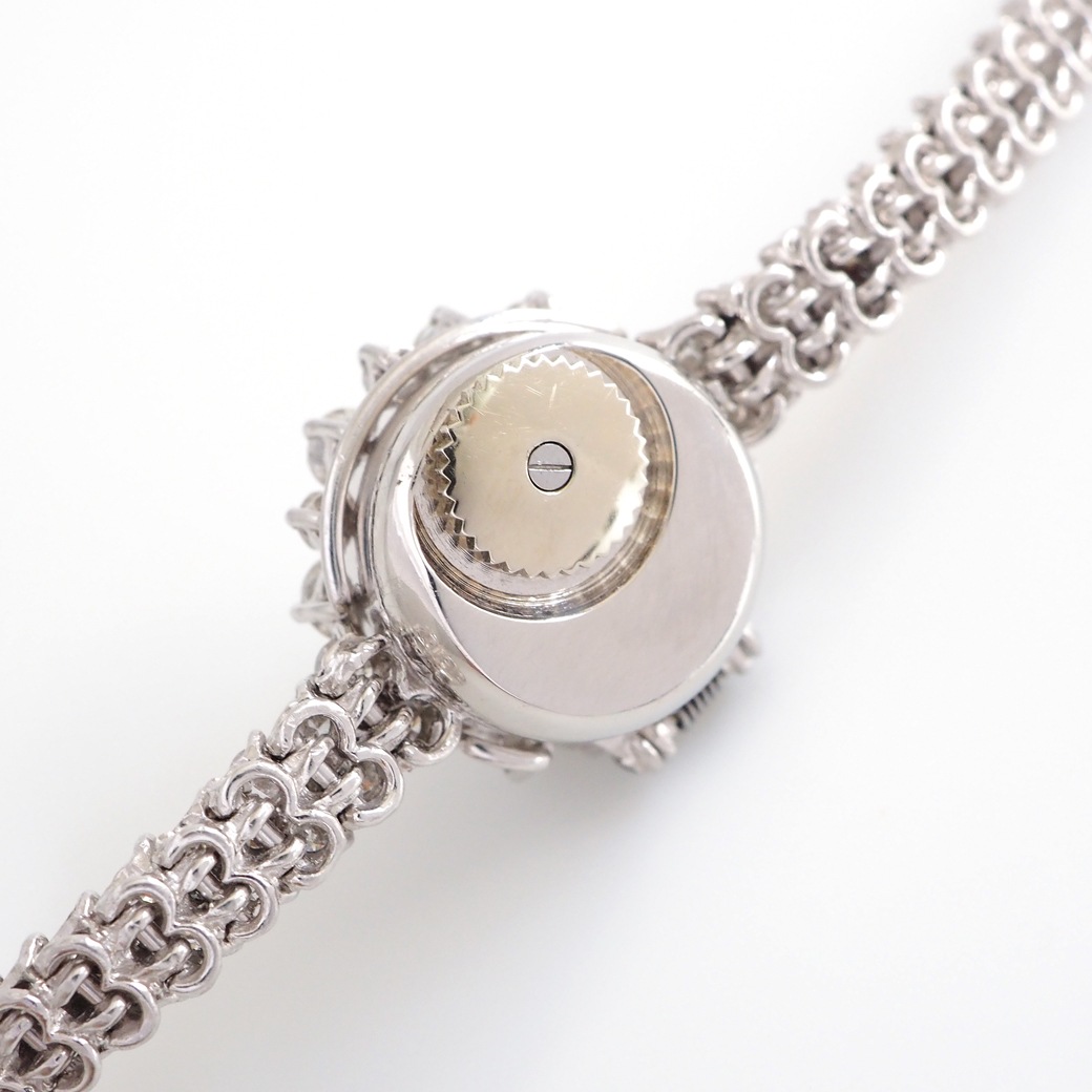 アンティークウォッチ ブランパン バックワインド ダイヤモンド カバーウォッチ プラチナケース ブレスレット