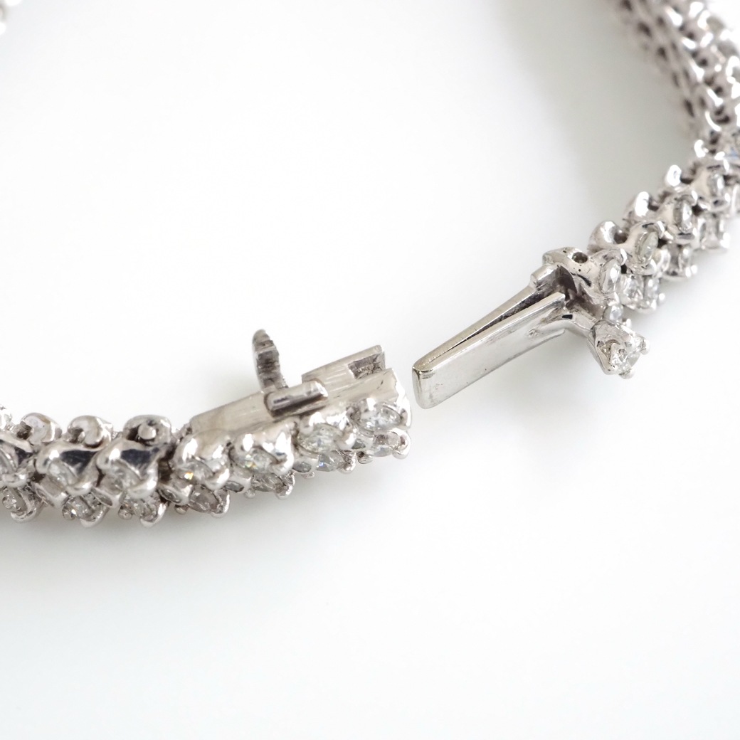 アンティークウォッチ ブランパン バックワインド ダイヤモンド カバーウォッチ プラチナケース ブレスレット