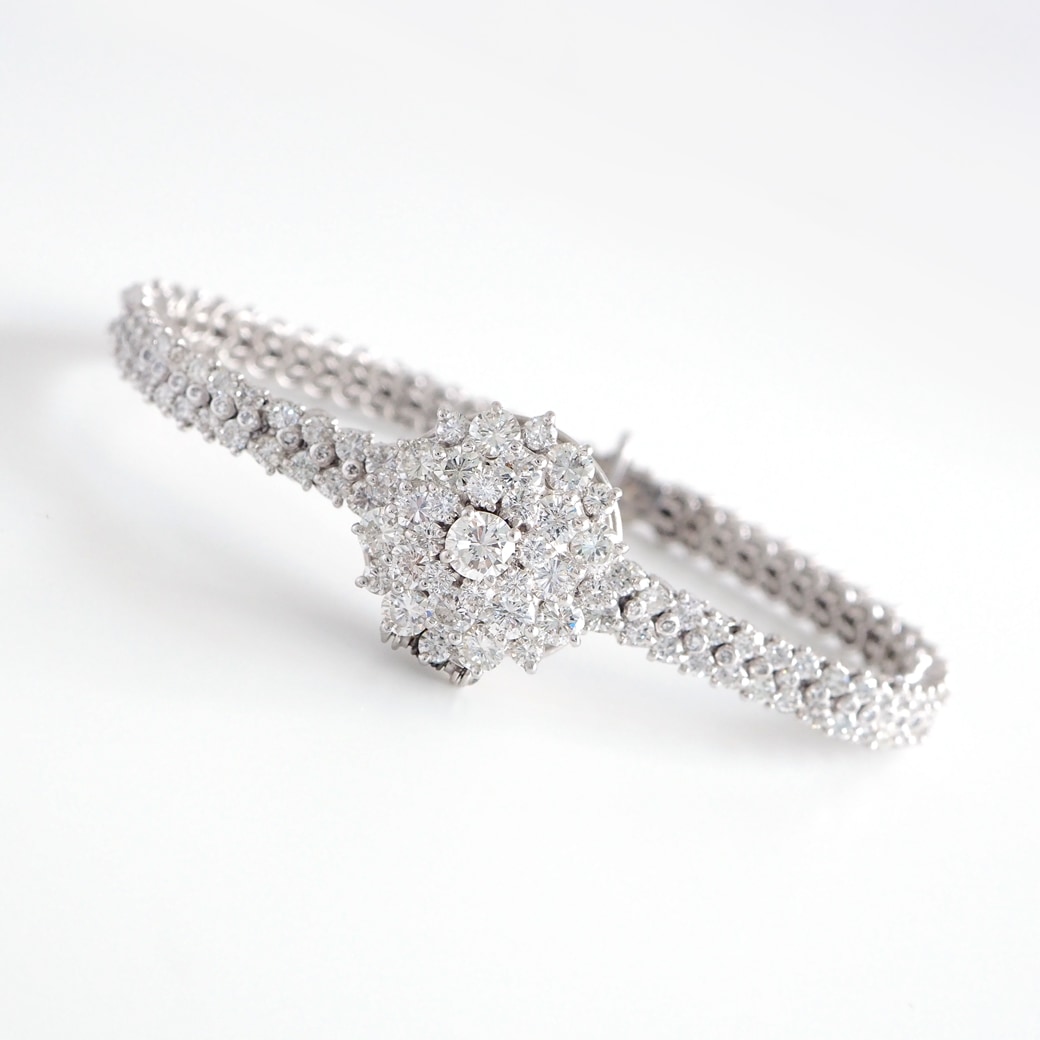 アンティークウォッチ ブランパン バックワインド ダイヤモンド カバーウォッチ プラチナケース ブレスレット