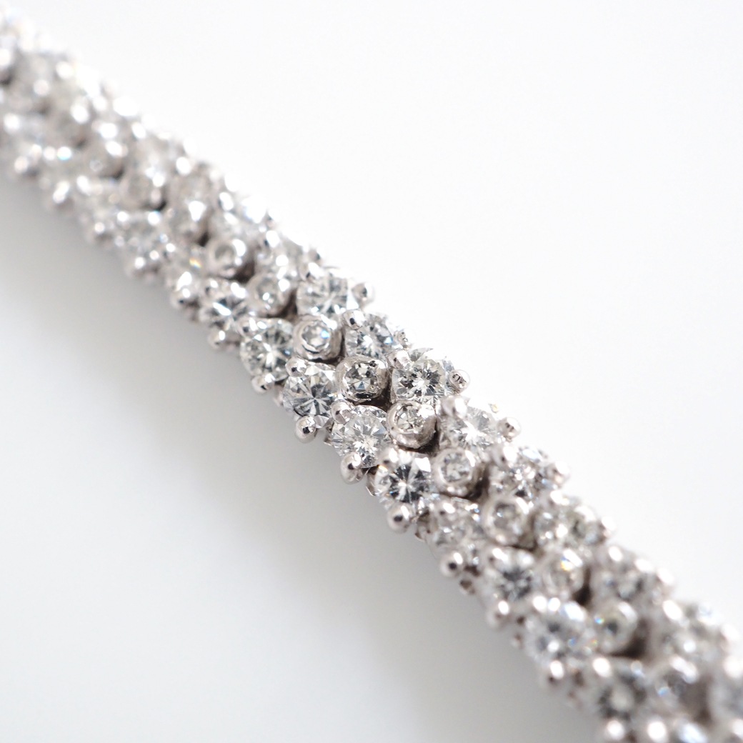 アンティークウォッチ ブランパン バックワインド ダイヤモンド カバーウォッチ プラチナケース ブレスレット