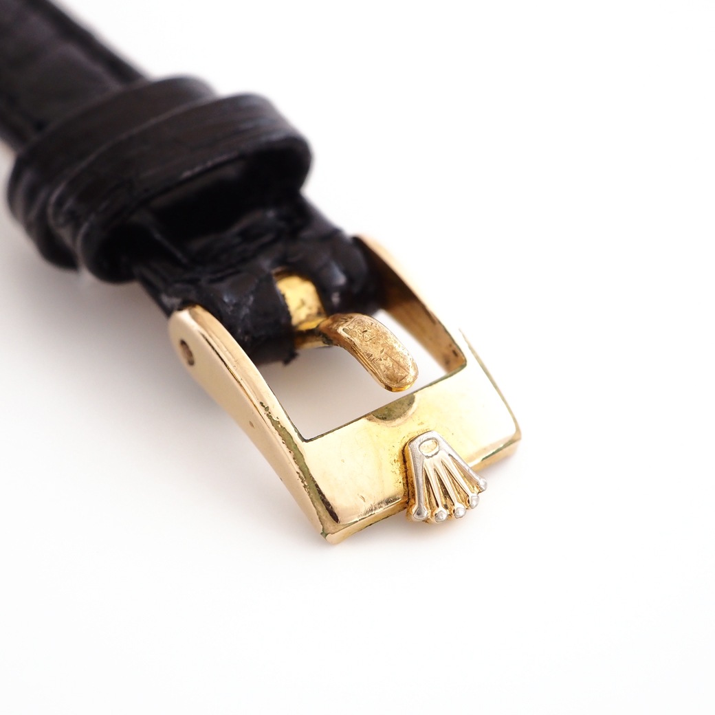 アンティークウォッチ ロレックス カットガラス クッション ゴールドケース