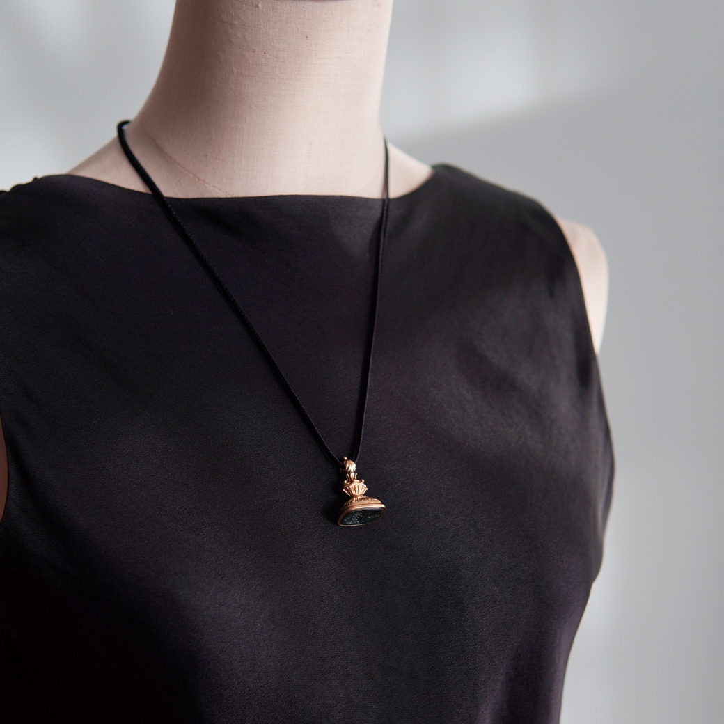 アンティークジュエリー その他ジュエリー ブラッドストーン インタリオ フォブシール