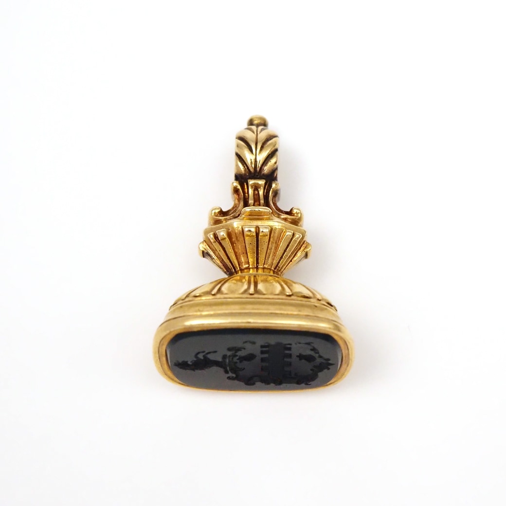 アンティークジュエリー その他ジュエリー ブラッドストーン インタリオ フォブシール