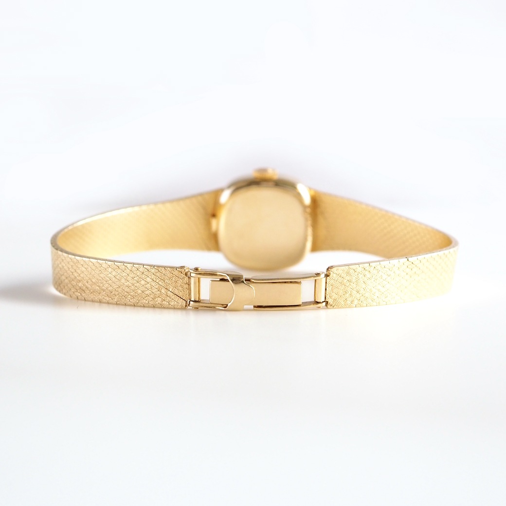 アンティークウォッチ ロレックス テクスチャーダイヤル スクエア ゴールドケース ブレスレット