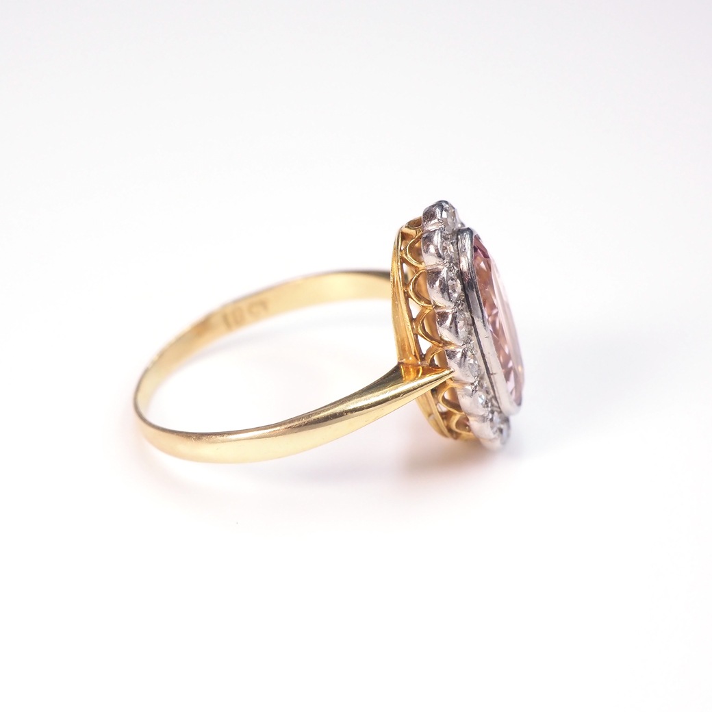 アンティークジュエリー アンティークリング ピンク