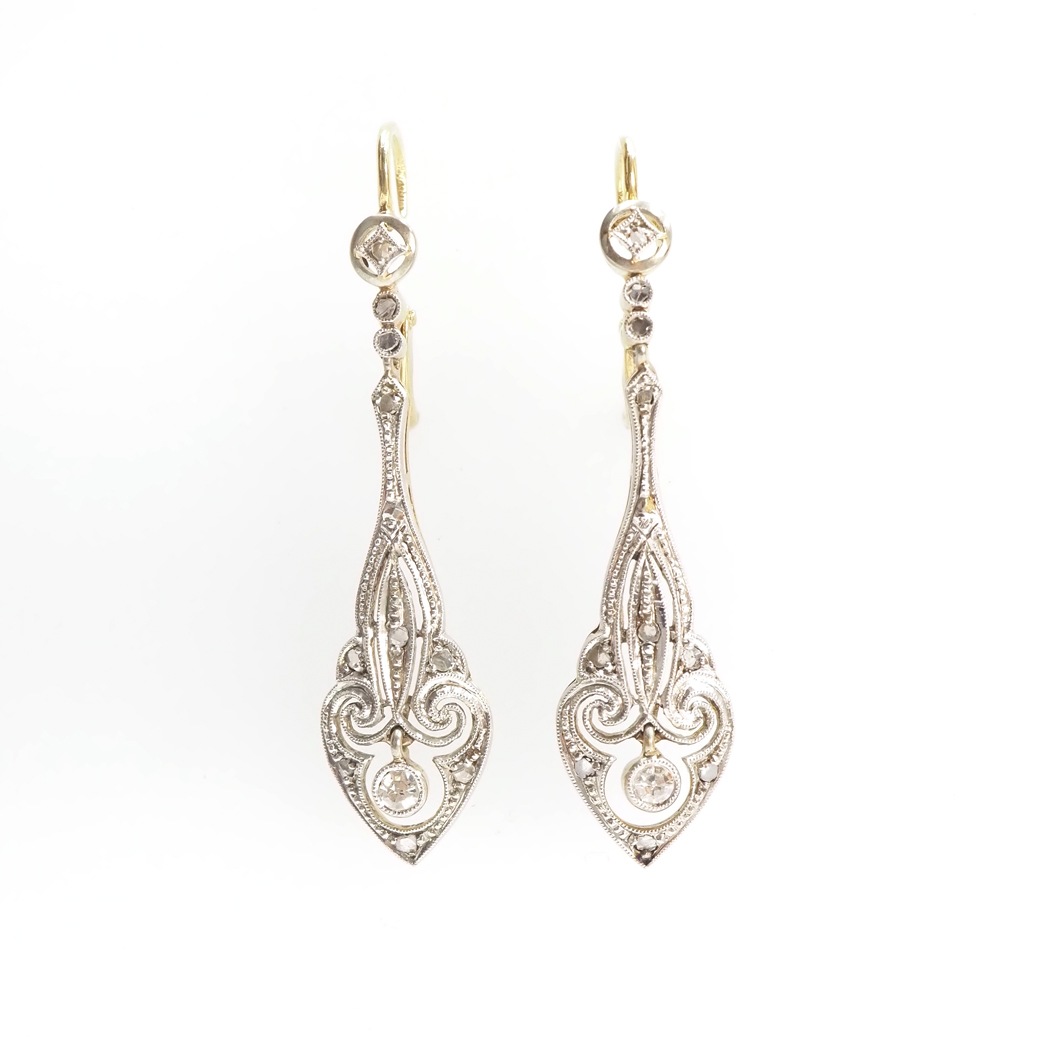 アンティークジュエリー アンティークイヤリング&ピアス ダイヤモンド