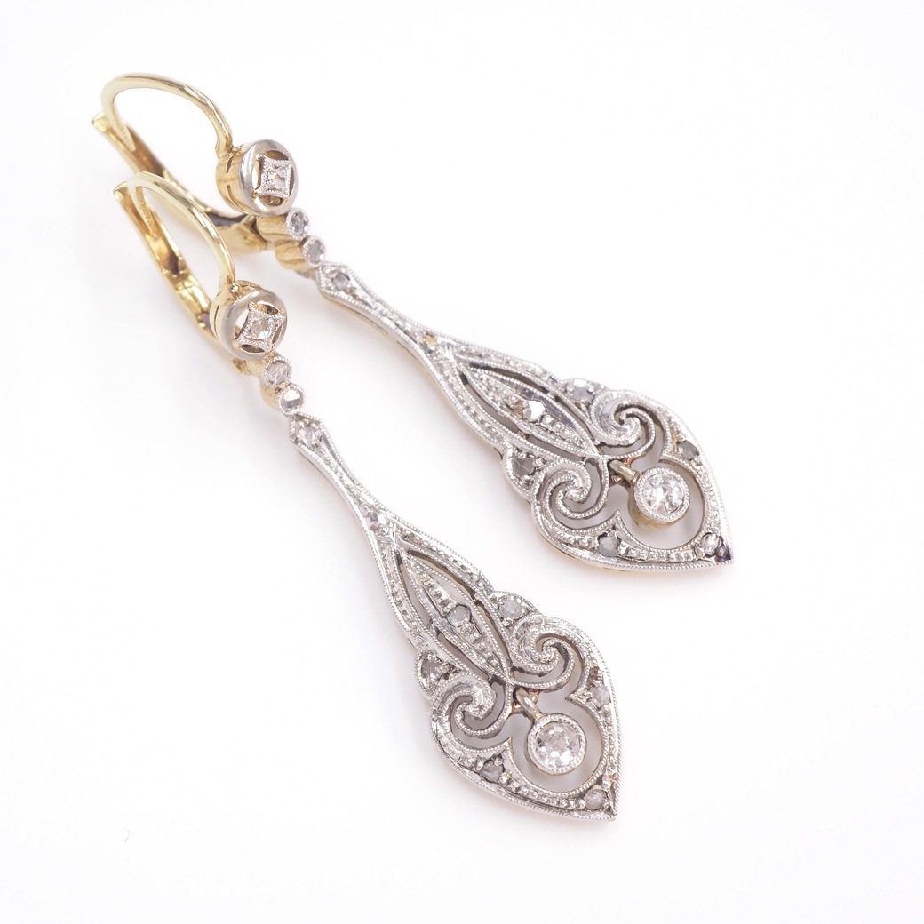 アンティークジュエリー アンティークイヤリング&ピアス ダイヤモンド