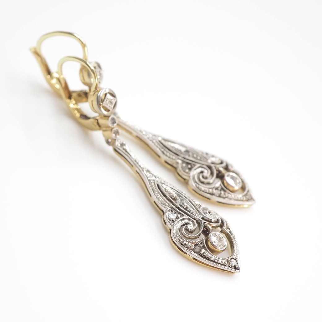 アンティークジュエリー アンティークイヤリング&ピアス ダイヤモンド