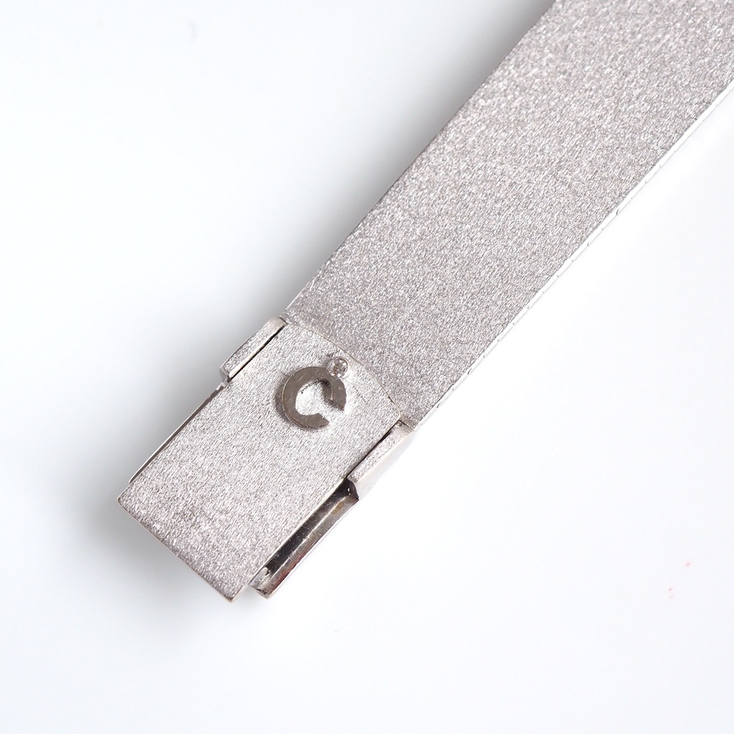 アンティークウォッチ ショパール サファイア ダイヤモンド ユニークシェイプ ホワイトゴールドケース ブレスレット