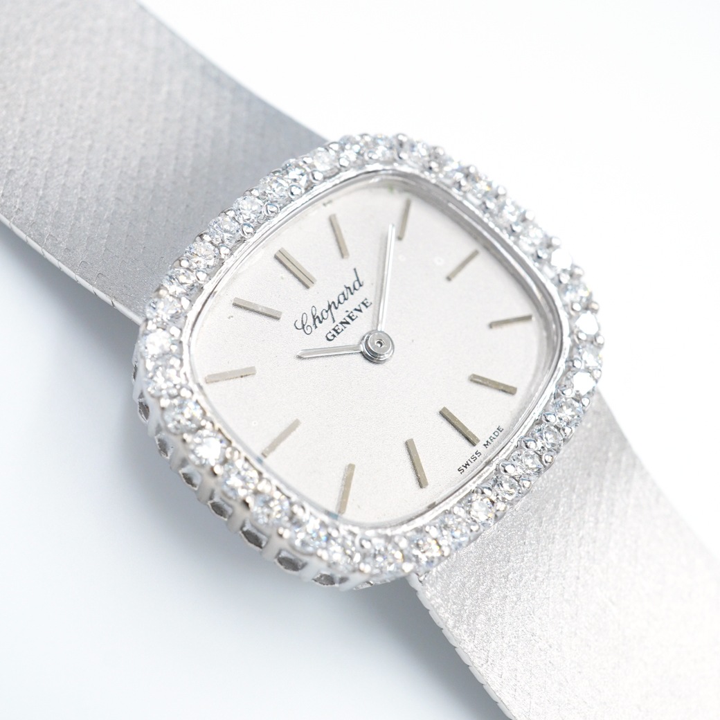 アンティークウォッチ ショパール ダイヤモンドベゼル WGケース ブレスレット