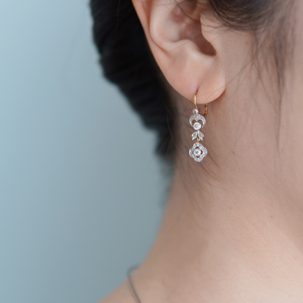 アンティークジュエリー アンティークイヤリング&ピアス ダイヤモンド  