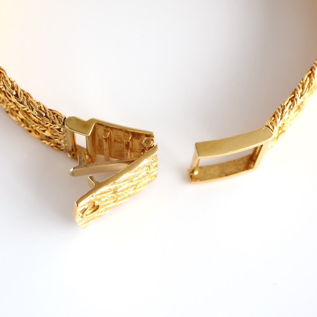 アンティークウォッチ ショパール オクタゴン ゴールドケース ブレスレット