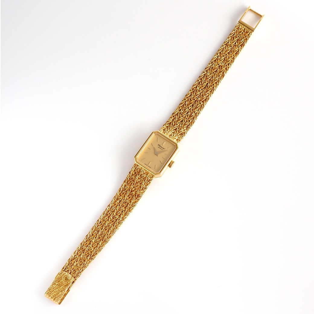 アンティークウォッチ ショパール オクタゴン ゴールドケース ブレスレット