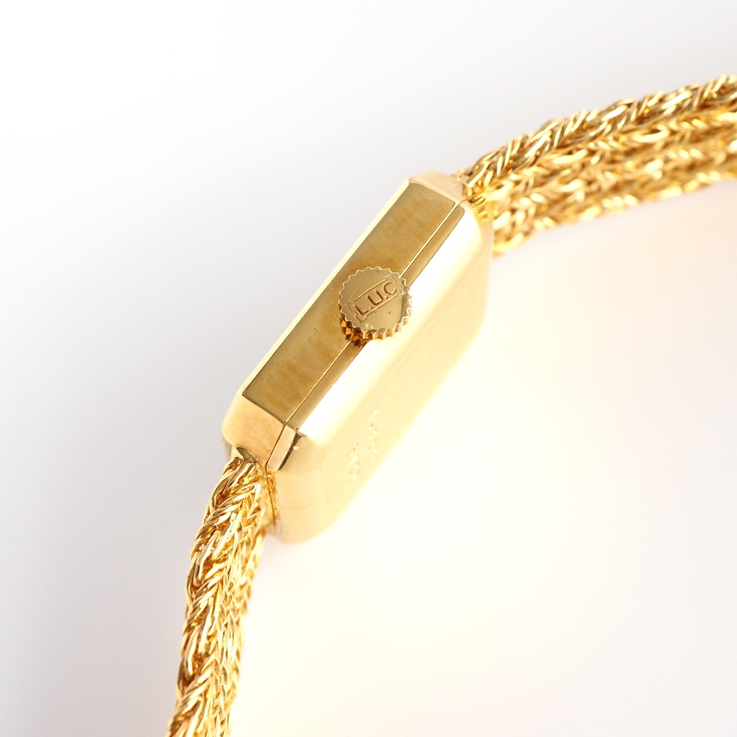 アンティークウォッチ ショパール オクタゴン ゴールドケース ブレスレット