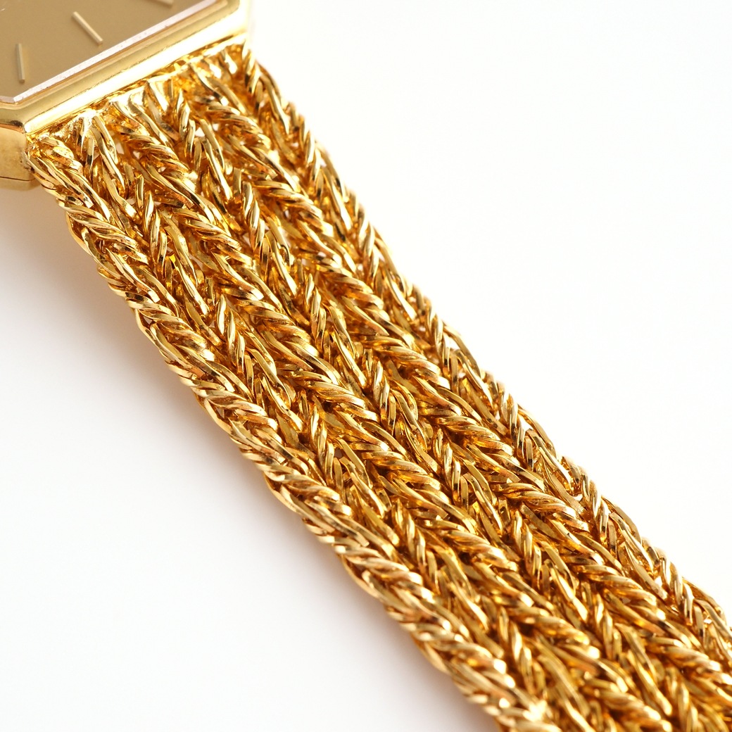 アンティークウォッチ ショパール オクタゴン ゴールドケース ブレスレット