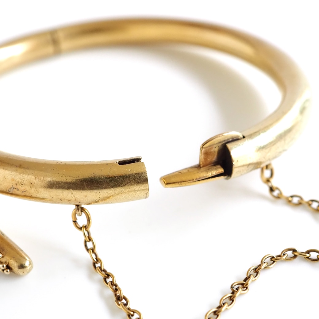 アンティークジュエリー アンティークブレスレット ラムズヘッド 21K