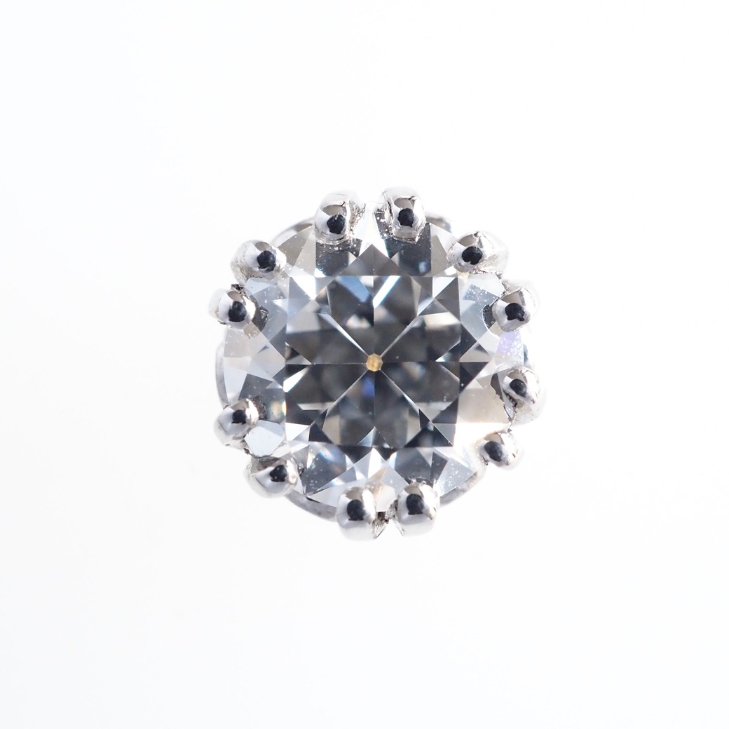 アンティークジュエリー リプロダクション City of London シティオブロンドン 一粒ダイヤモンド スタッドピアス