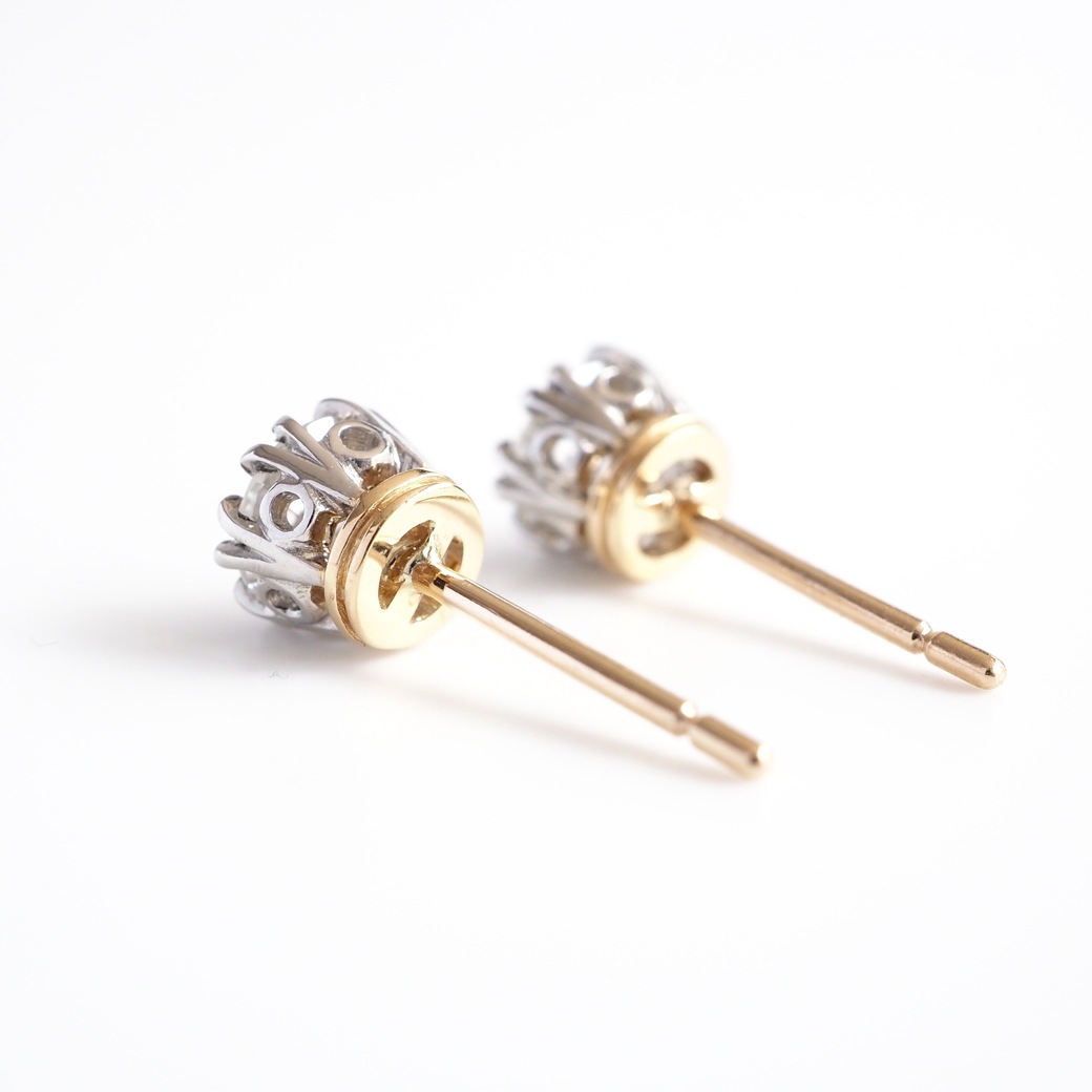 アンティークジュエリー リプロダクション City of London シティオブロンドン 一粒ダイヤモンド スタッドピアス