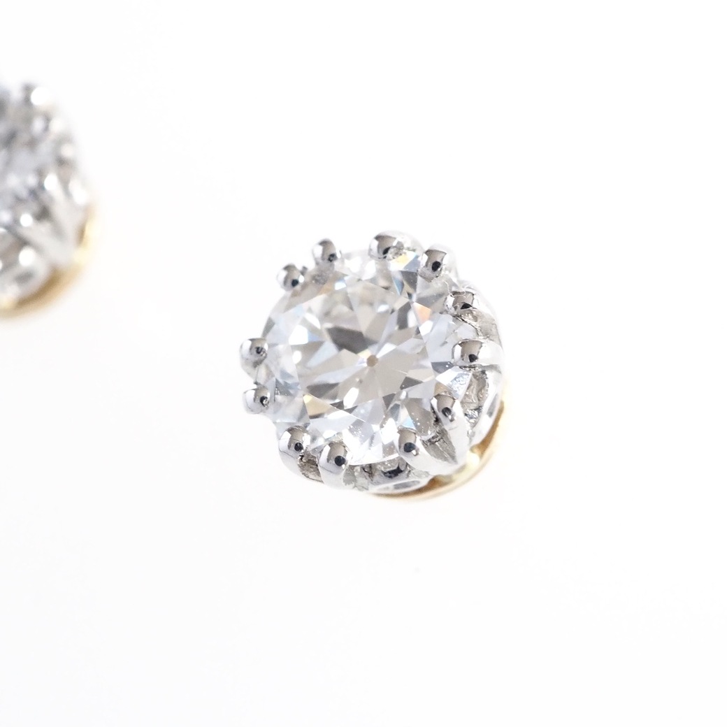 アンティークジュエリー リプロダクション City of London シティオブロンドン 一粒ダイヤモンド スタッドピアス