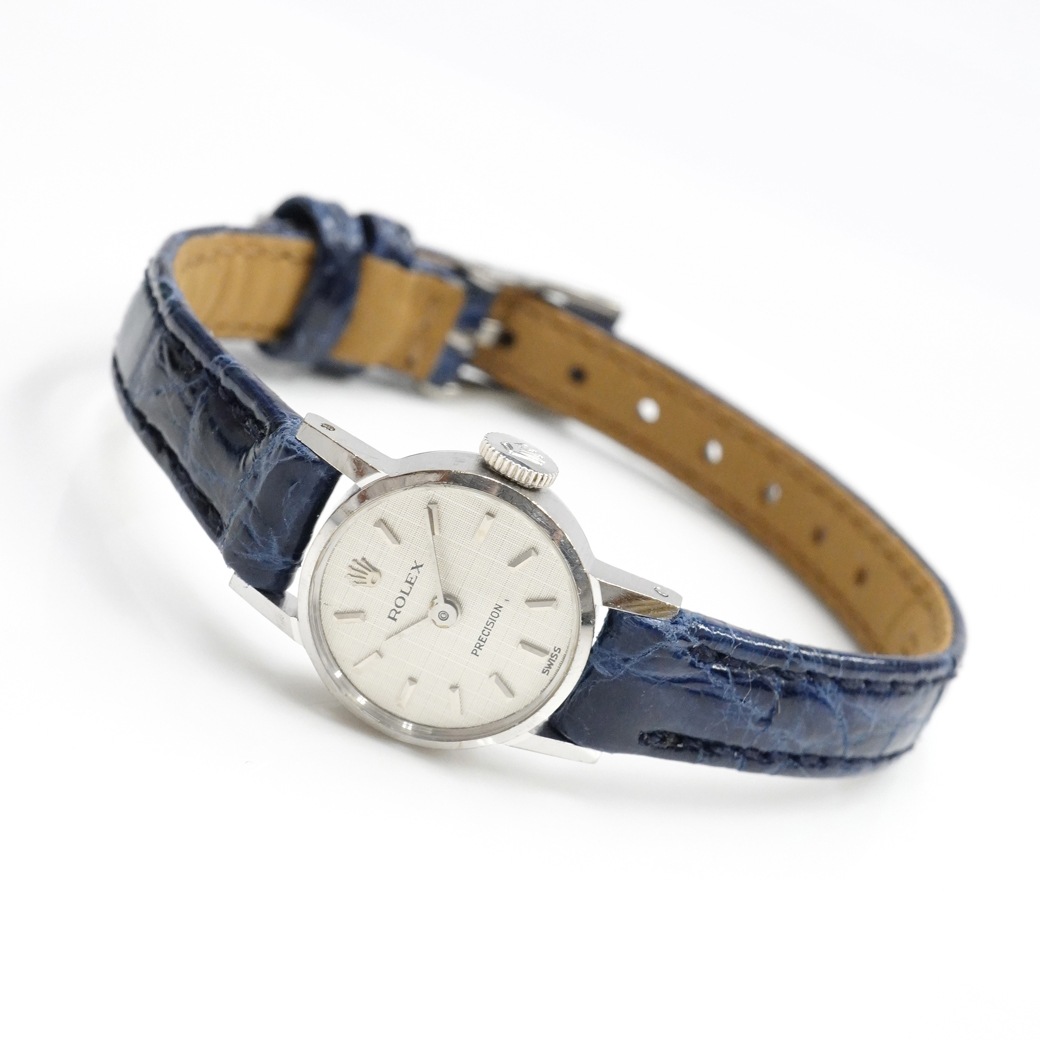 アンティークウォッチ ロレックス テクスチャダイヤル ラウンド WGケース