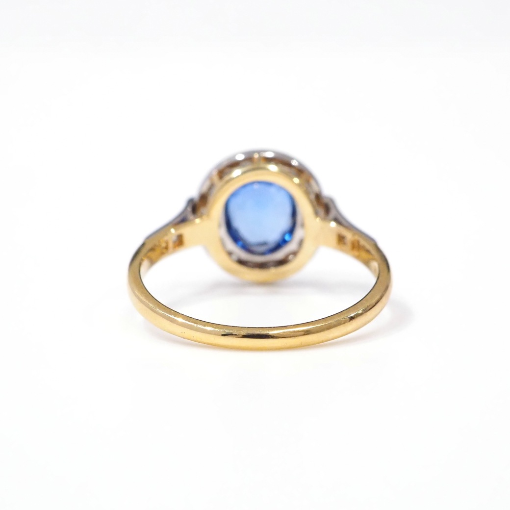 アンティークジュエリー リプロダクション City of London シティオブロンドン サファイア ダイヤモンド リング