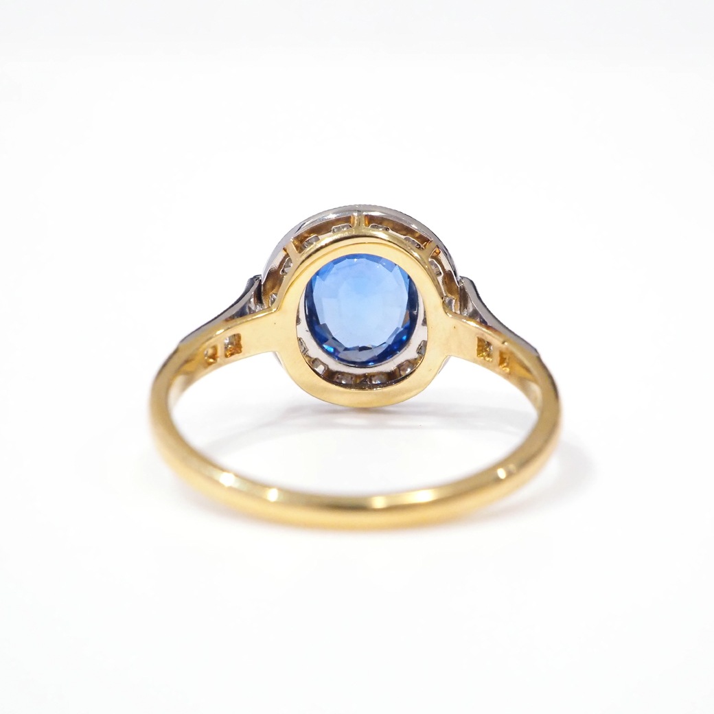 アンティークジュエリー リプロダクション City of London シティオブロンドン サファイア ダイヤモンド リング