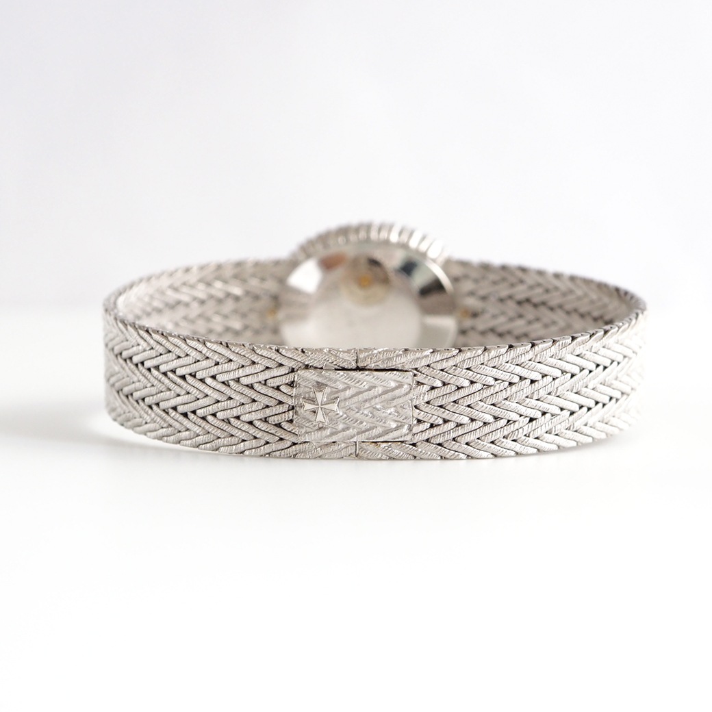 アンティークウォッチ ヴァシュロン・コンスタンタン バックワインド ダイヤモンドベゼル オーバル ホワイトゴールドケース ブレスレット