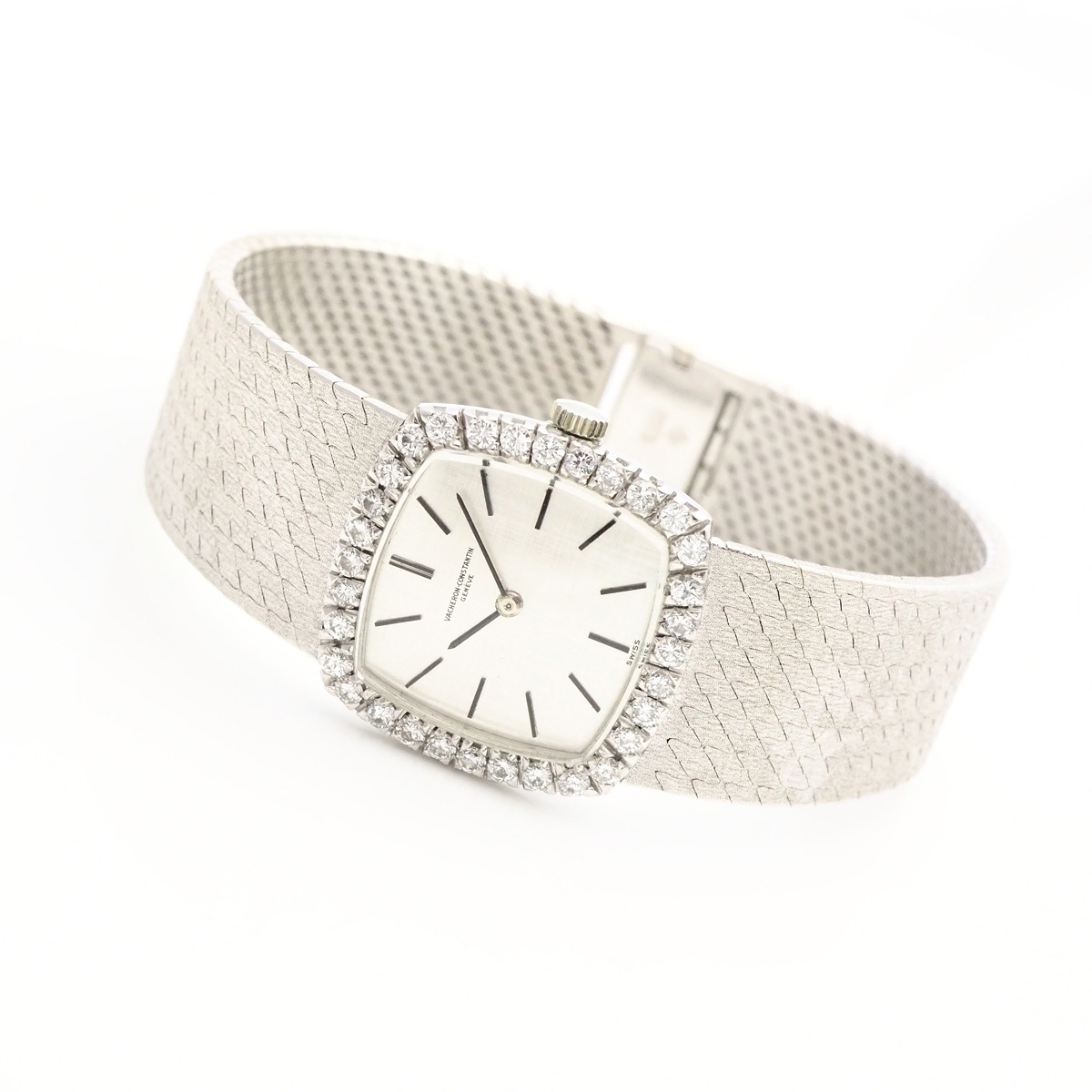 アンティークウォッチ ヴァシュロン・コンスタンタン ダイヤモンドベゼル クッションWGケース