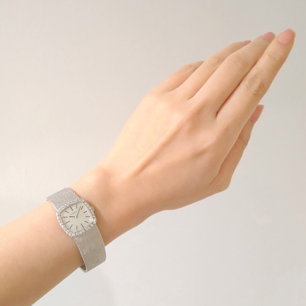 アンティークウォッチ ヴァシュロン・コンスタンタン ダイヤモンドベゼル クッションWGケース