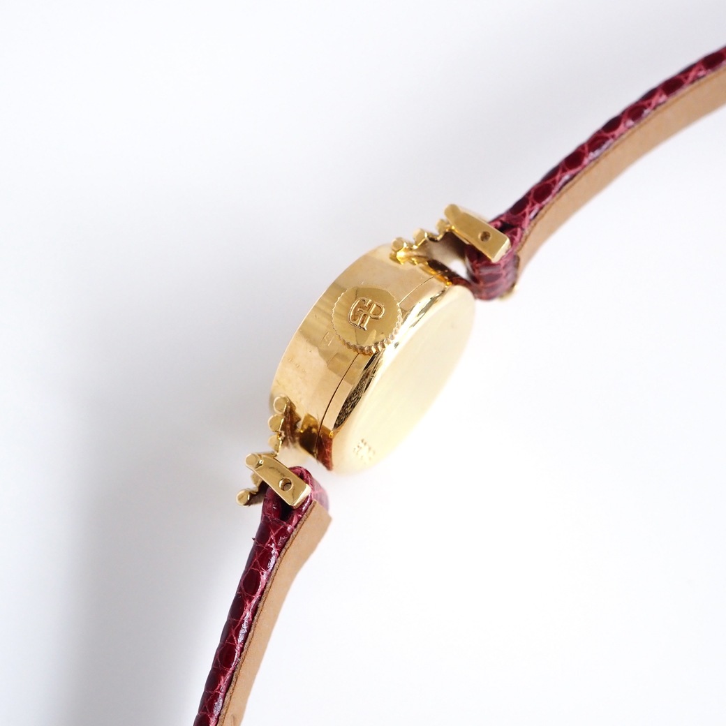 アンティークウォッチ ジラール・ペルゴ ユニークラグ カットガラス ラウンドゴールドケース