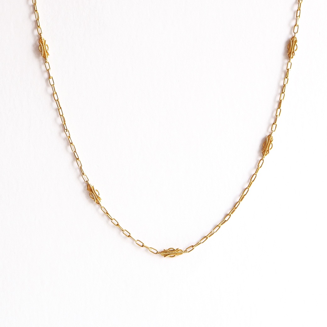 アンティークジュエリー アンティークネックレス ゴールド チェーン