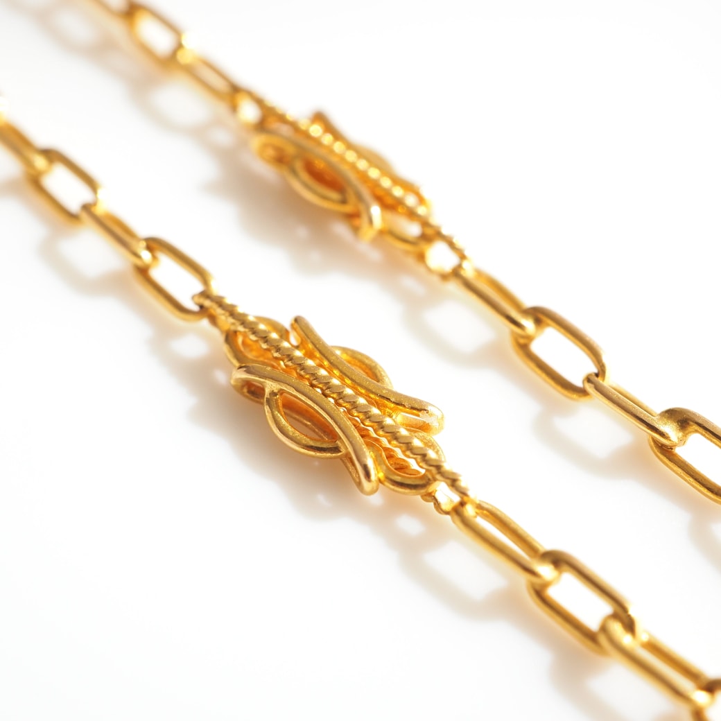 アンティークジュエリー アンティークネックレス ゴールド チェーン