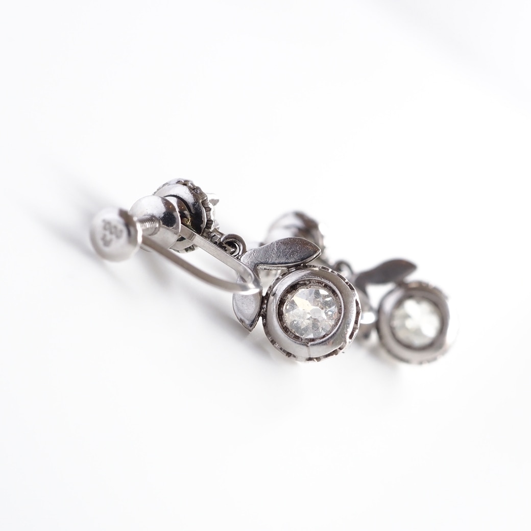 アンティークジュエリー イヤリング&ピアス ダイヤモンド アンティークイヤリング