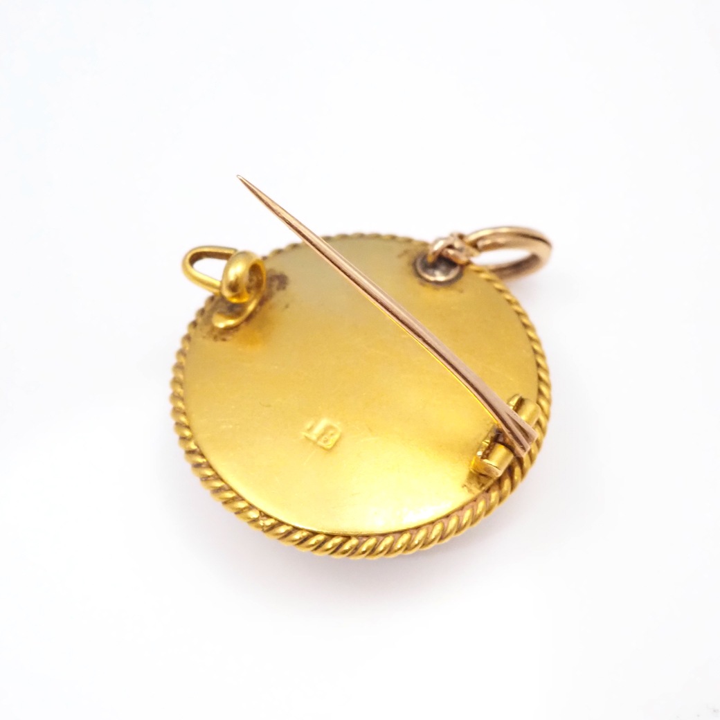 アンティークジュエリー アンティークブローチ 蜂 ロッククリスタル