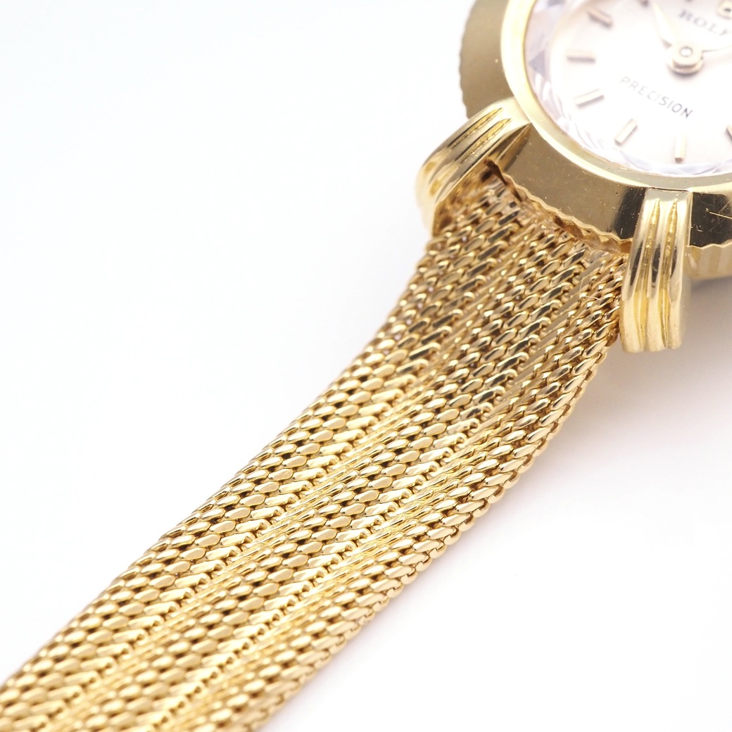 アンティークウォッチ ロレックス フルーテッド ラウンド YGケース