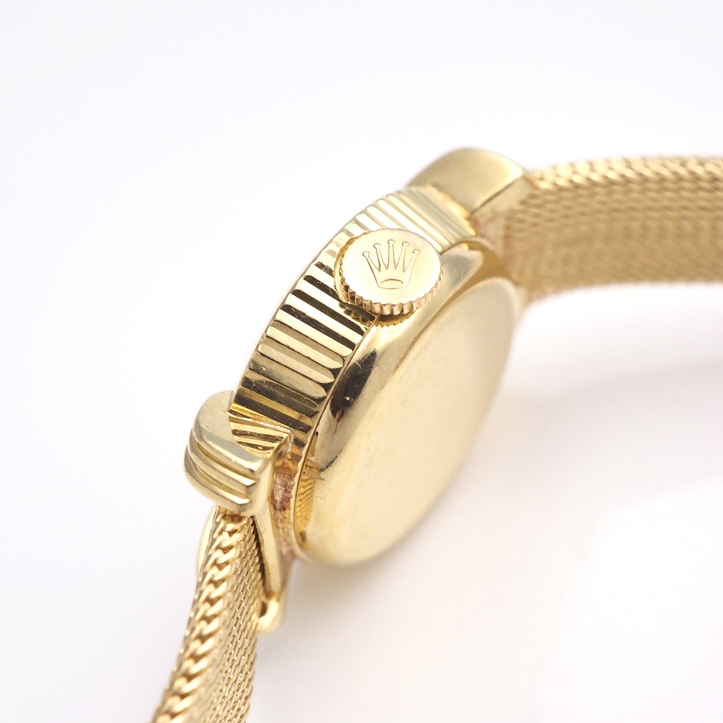 アンティークウォッチ ロレックス フルーテッド ラウンド YGケース