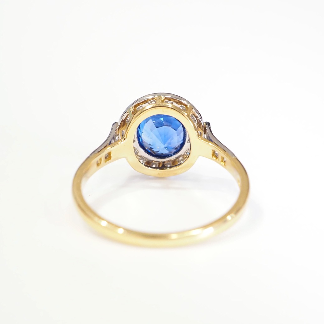 アンティークジュエリー リプロダクション City of London シティオブロンドン サファイア ダイヤモンド リング