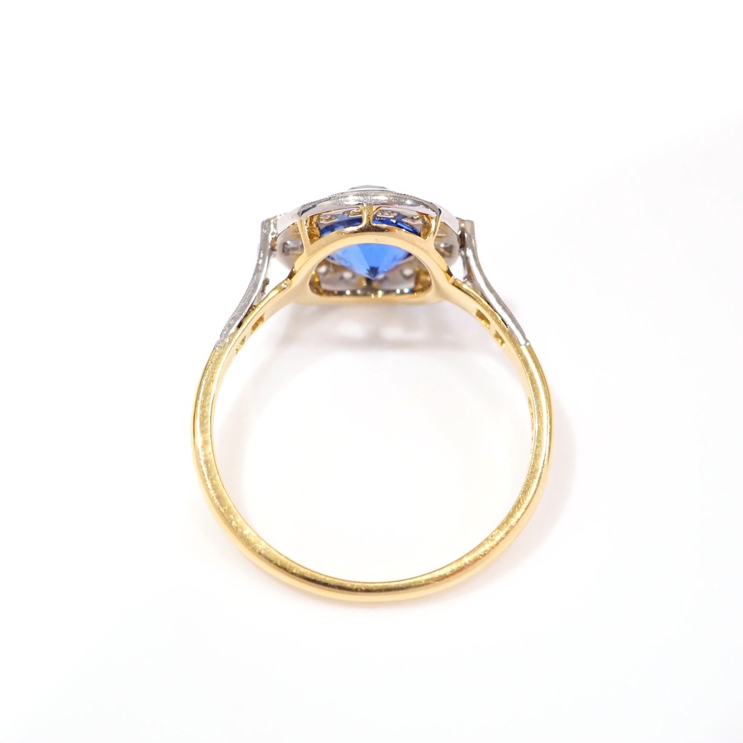 アンティークジュエリー リプロダクション City of London シティオブロンドン サファイア ダイヤモンド リング